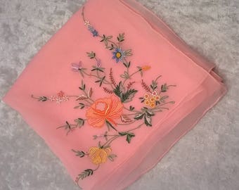 PRETTY EMBROIDERED SCARF
