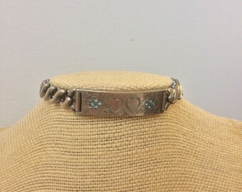 Sterling silver i.d. Bracelet blank 1940