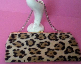 Vintage Ingber Leopard Clutch