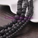 Wholesale 4mm 6mm 8mm 10mm Black Round Lava Stone Natural Pelelith Gemstone Loose Spacer Beads Jewelry Findings Bulk Lot BS054