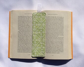 Green Modern Fabric Bookmark