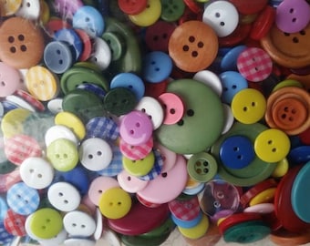 Craft Buttons, Mixed Buttons, Button Packs, Blue Buttons, Green Buttons, Button Art, Round Buttons, Lots of Buttons,