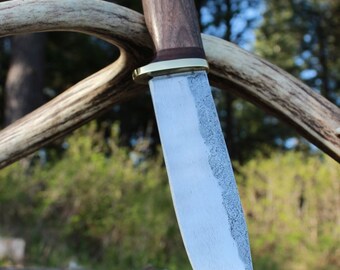 Hand Forged 5160 Steel Spring Steel Belt Sheath Knife Bushcraft Blade Survival Homestead Handmade Tool