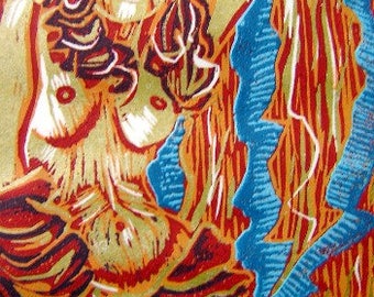 Dawn - Linoleum Block Print