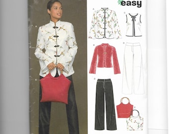 New Look Jacket, Vest, Top , Pants and Bag Pattern 6435