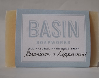 Geranium Peppermint Handmade Soap