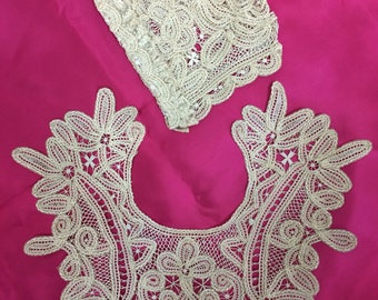 Antique Crochet Baby Bonnet &Collar