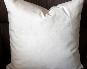 100% Organic Cotton Canvas Throw Pillow Case Cover 18 X 18