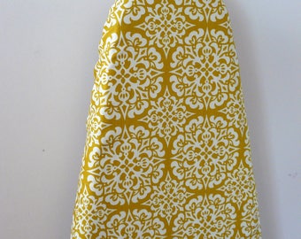 Ironing Board Cover - mustard and off white decor mediterranean tile