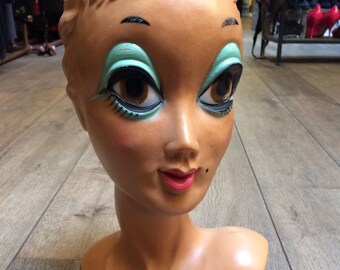 Original 1960's Twiggy Mannequin Head