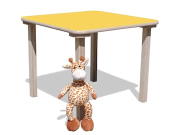 Children's table-unglaublich stabil-with colored table top