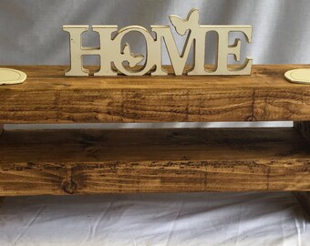 80 cm Tv stand rustic chunky lcd wooden