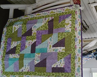 Scrap Happy Turtle Baby Quilt