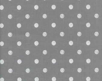 Caterpillar Dots Grey - Wonderland - Anna Bond Rifle Paper Co - Cotton + Steel - 8023-03