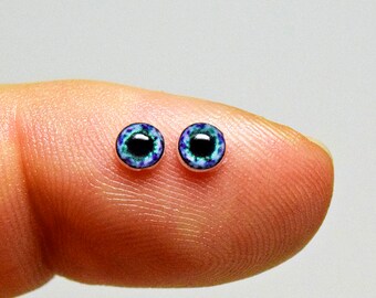 Doll irises 4mm color Fluorite