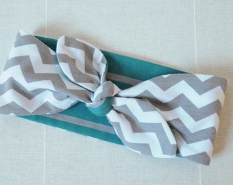 Reversable Girls Knotted Headband
