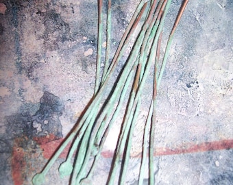 UR 20 gauge Hammered Patinaed Headpins