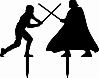 Luke Skywalker & Darth Vader Cake Topper