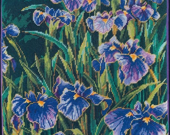 Irises Pillow Needlepoint Kit