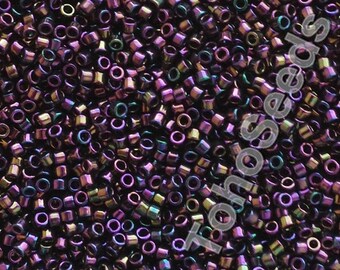 5g Toho 11/0 Treasure Cylinder Seeds Beads Metallic Iris Purple TT-01-85 Cylinder Rocailles Metallic Violet