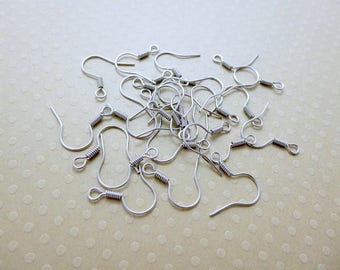 Set of 20 Silver earrings aged 15mm - BAV 0809