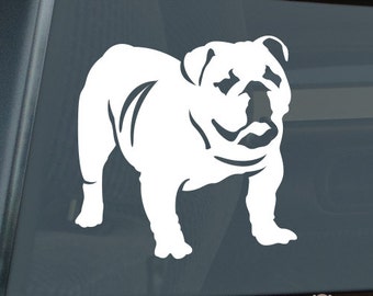 English Bulldog Die Cut Vinyl Sticker - 112