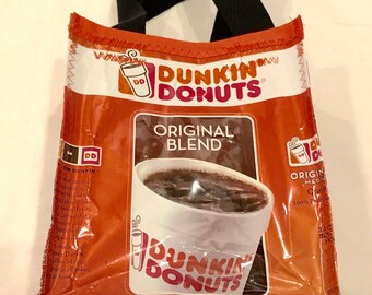 Fun Eco Friendly Purse made with Recycled Coffee bags upcycled repurposed