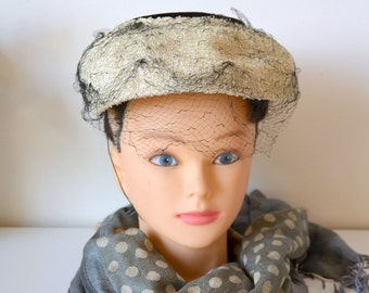 Chapeau femme vintage années 50 , hat, bibi