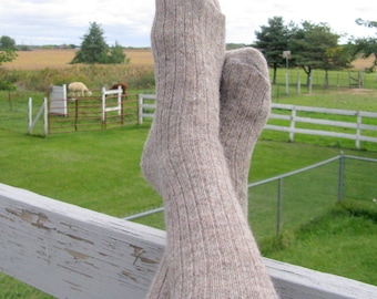 Socks for Women, Small Alpaca and Wool Socks, Grown in Michigan, Gift Under 25.00, from 2016 fleece