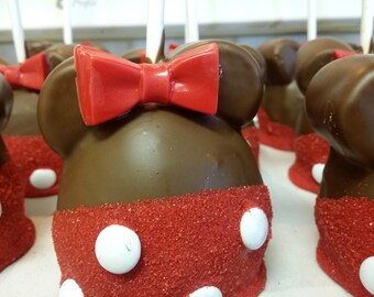 MINNIE Caramel Apples