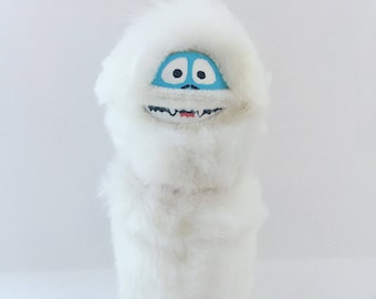 Bumble the Abominable Snowman Peg Doll Ornament, Christmas Gifts, Peg Doll Ornament