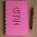Spiral Journal; Wire Bound Blank Notebook; Custom Writing Journal, Small Sketchbook; Pick the Color; Serenity Prayer
