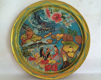 Hawaii Souvenir Metal Tray