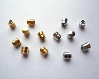 Small stick pin clutch, 30 silver or gold tone plated brass hat pin findings