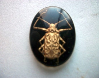 Vintage Glass Intaglio of a Bug/Scarab