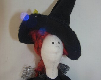 Imelda, cloth doll witch