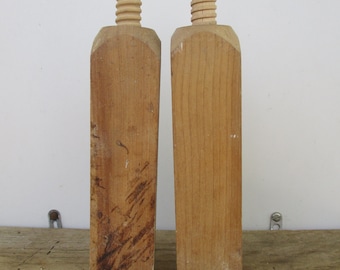 Vintage Wooden Industrial Double Threaded Supplies Vintage Home and Living Wooden Decor Supplies Indoor Outdoor DIY Vintage Wood Supplies