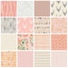Woodland Quilting Fabric with Deer | Pink and Gray Hello Bear Quilt Fabric for Girls | Forest Floor | Art Gallery | Bonnie Christine