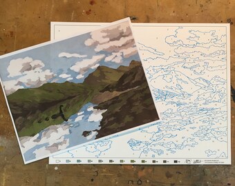 Paint by number 'Nessie' pattern