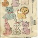 6512 McCalls Vintage Stuffed Animal Pattern
