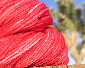 Sport Weight Yarn - BFL Wool- Superwash - Indian Paintbrush