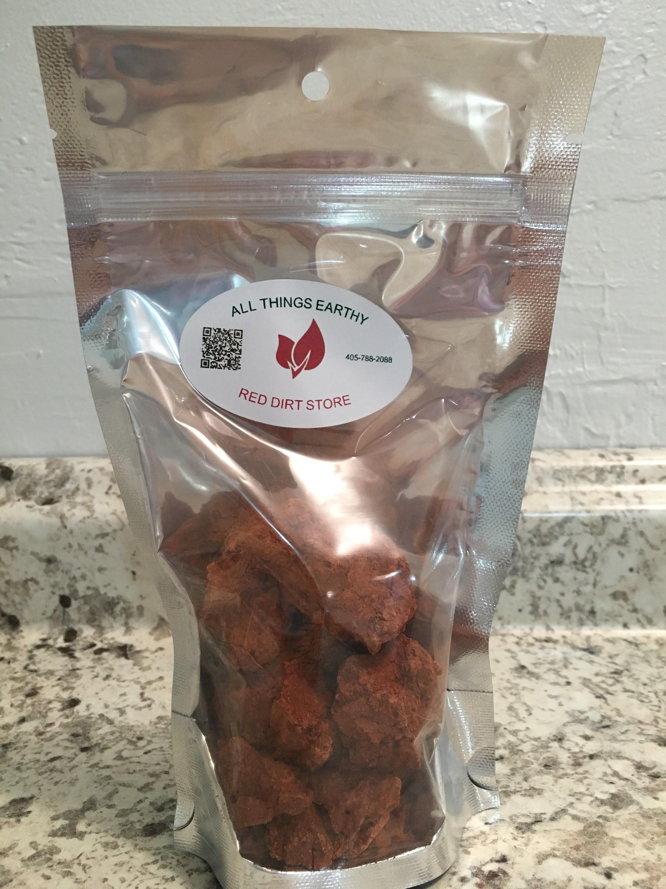 1/2 Pound Chunks Red Dirt EdibleRed Clay Dirt Edible