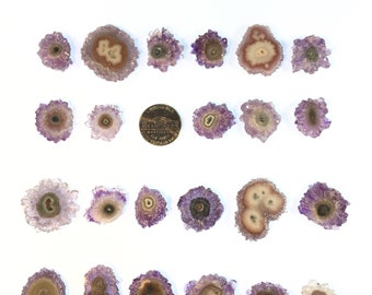 Amethyst Quartz Stalactite Slice - Your Choice!