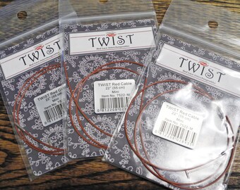 37 in/47 in Mini Red cord for ChiaoGoo Twist Mini Sock Needles