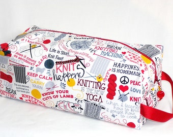 Knitting Sayings Sweater Bag