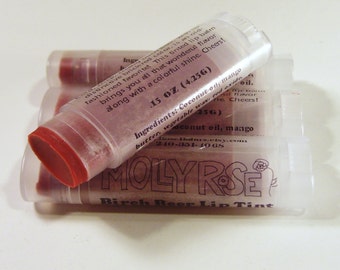 Birch Beer Lip and Cheek Tint Tinted Lip Balm Vegan Organic Natural