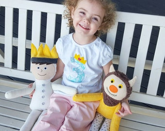 SET- Max and Monster/Where the Wild Things Are/Plushie/Plush/Boy/Doll