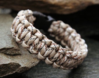 Paracord Survival Bracelet - Desert Camo