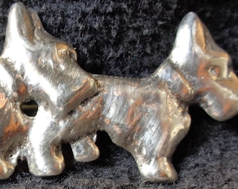 1950's Scotty/Scottie Dog Sterling Silver Pendant or Pin.
