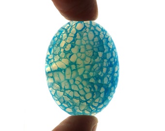 Blue Dragon Veins Agate cabochon stone EA572
